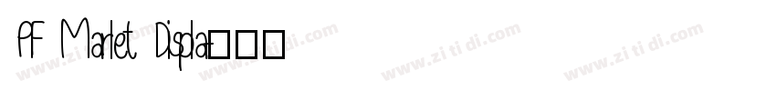 PF Marlet Displa字体转换